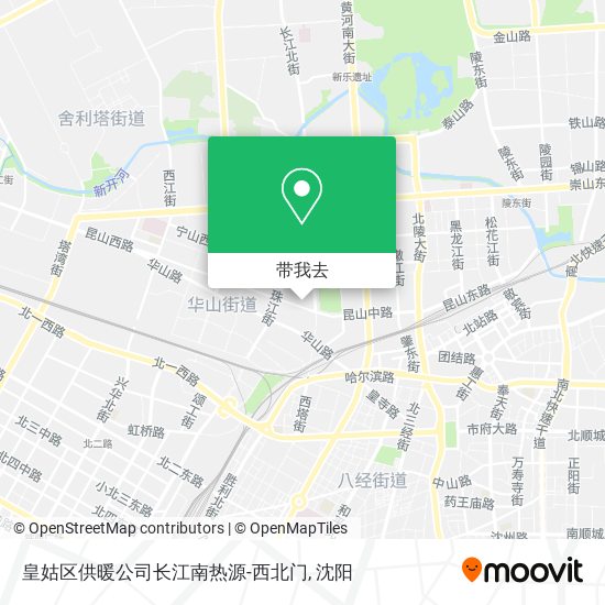 皇姑区供暖公司长江南热源-西北门地图