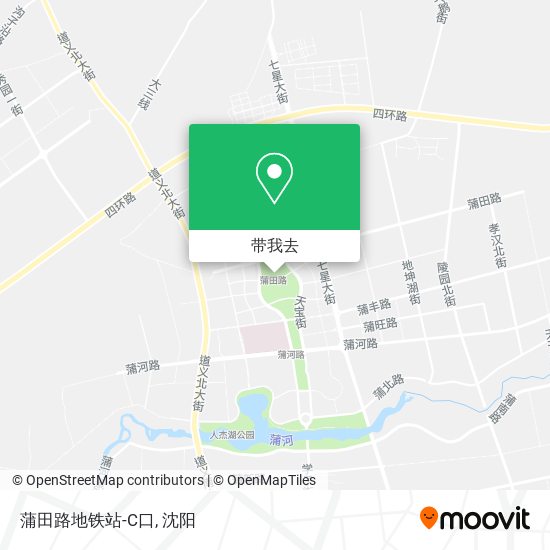 蒲田路地铁站-C口地图
