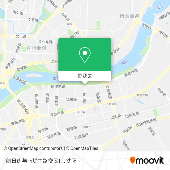 朗日街与南堤中路交叉口地图