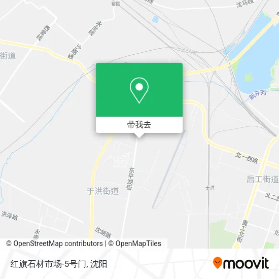 红旗石材市场-5号门地图