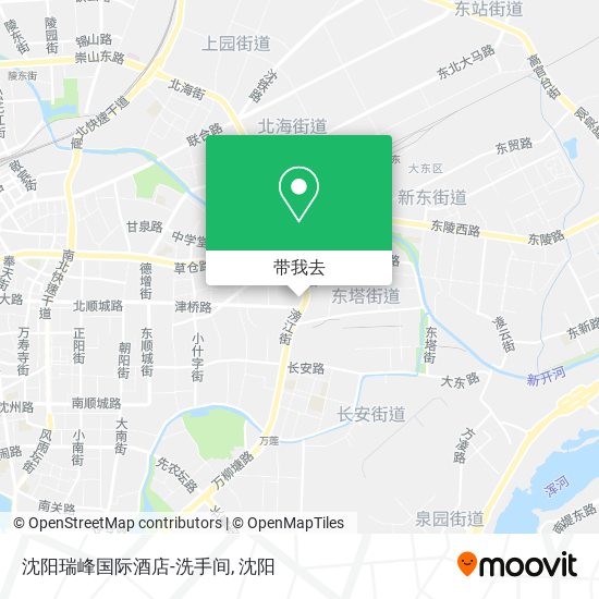 沈阳瑞峰国际酒店-洗手间地图