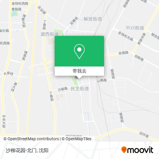 沙柳花园-北门地图