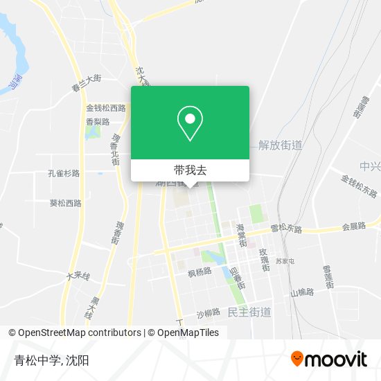 青松中学地图