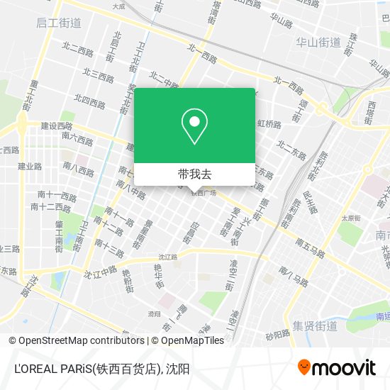 L'OREAL PARiS(铁西百货店)地图