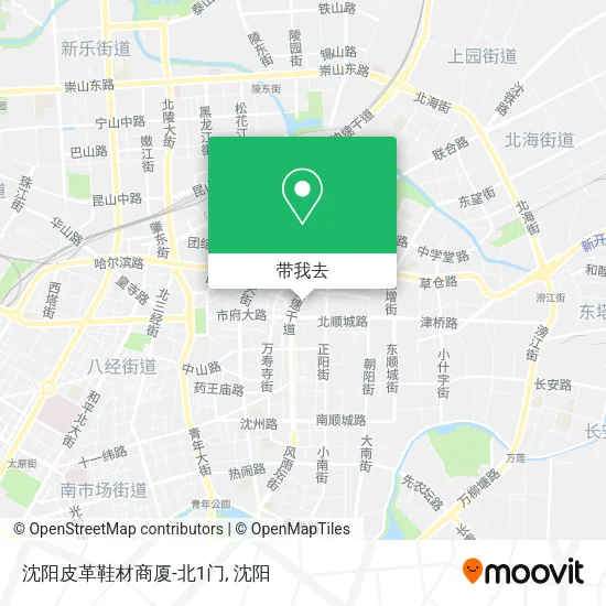 沈阳皮革鞋材商厦-北1门地图