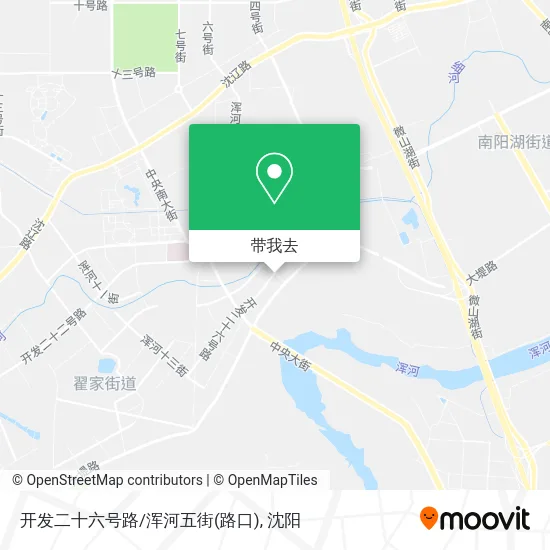 开发二十六号路/浑河五街(路口)地图