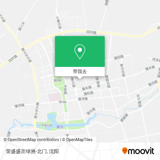 荣盛盛京绿洲-北门地图