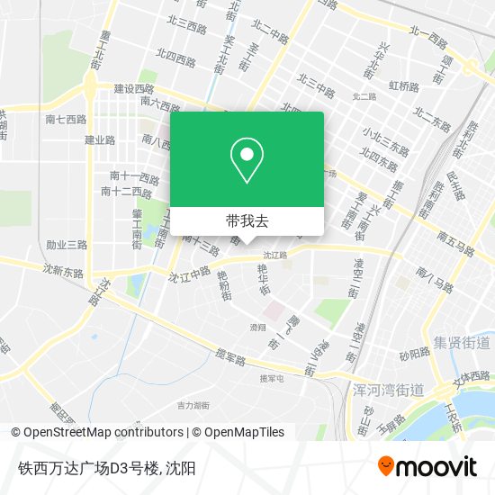 铁西万达广场D3号楼地图