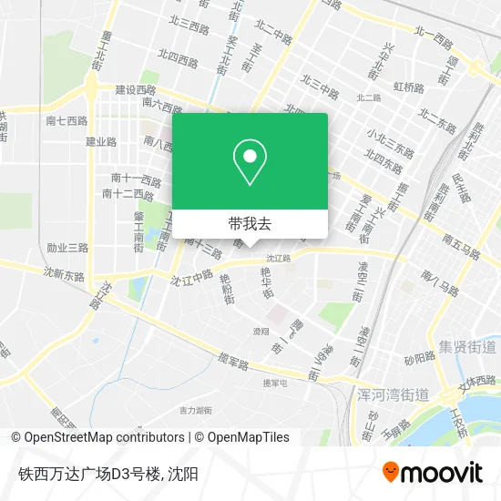 铁西万达广场D3号楼地图