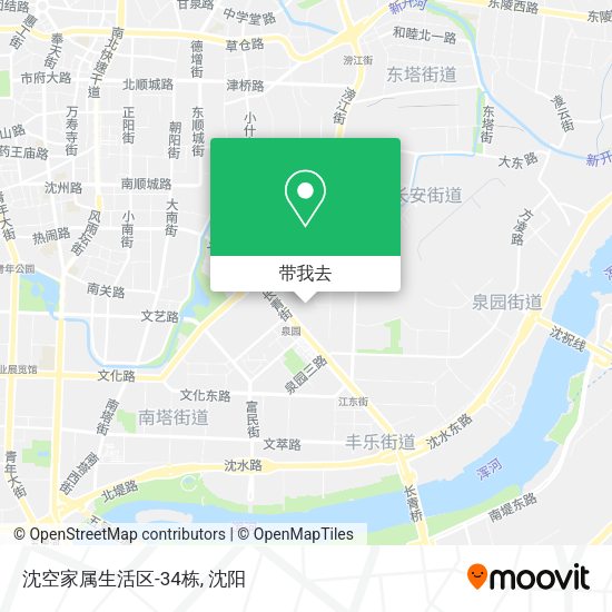 沈空家属生活区-34栋地图