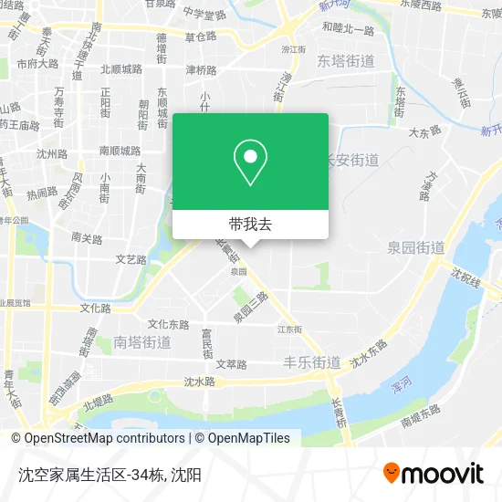 沈空家属生活区-34栋地图
