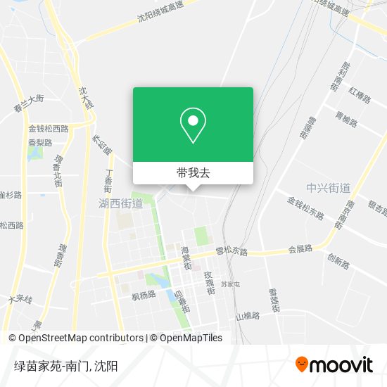 绿茵家苑-南门地图