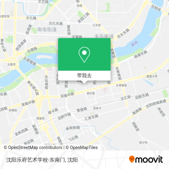 沈阳乐府艺术学校-东南门地图