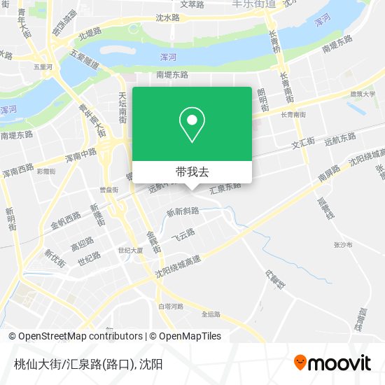 桃仙大街/汇泉路(路口)地图