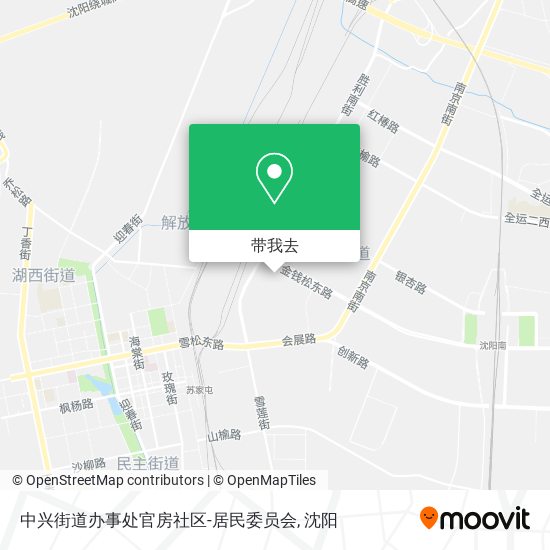 中兴街道办事处官房社区-居民委员会地图