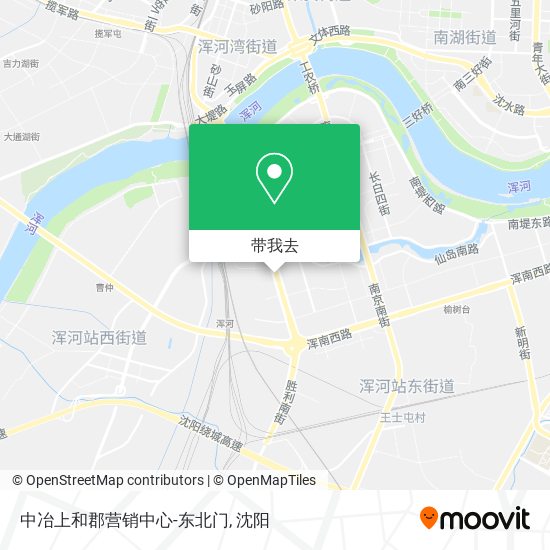 中冶上和郡营销中心-东北门地图