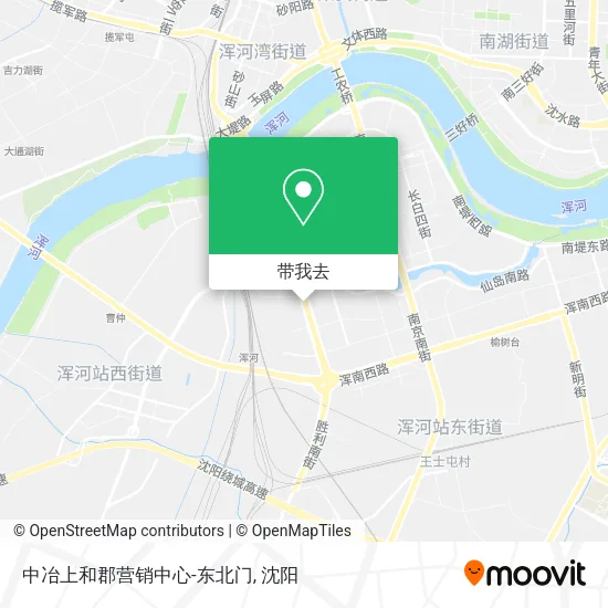 中冶上和郡营销中心-东北门地图