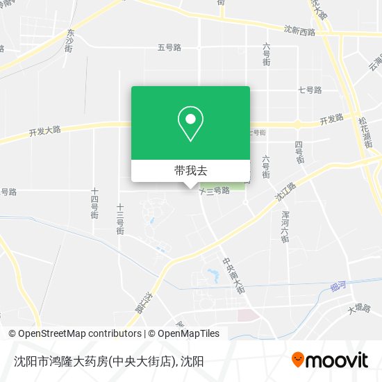 沈阳市鸿隆大药房(中央大街店)地图