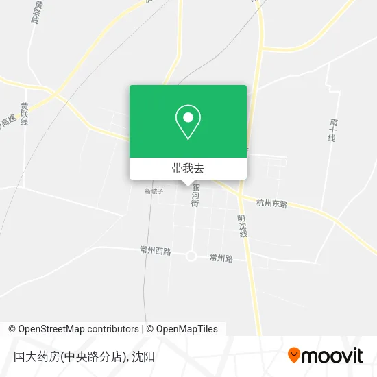 国大药房(中央路分店)地图