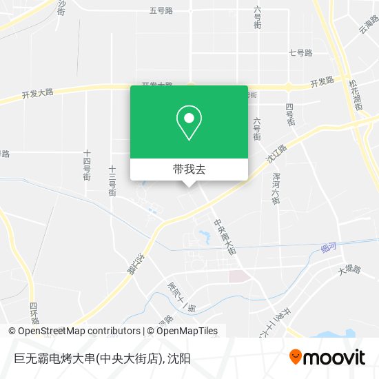 巨无霸电烤大串(中央大街店)地图