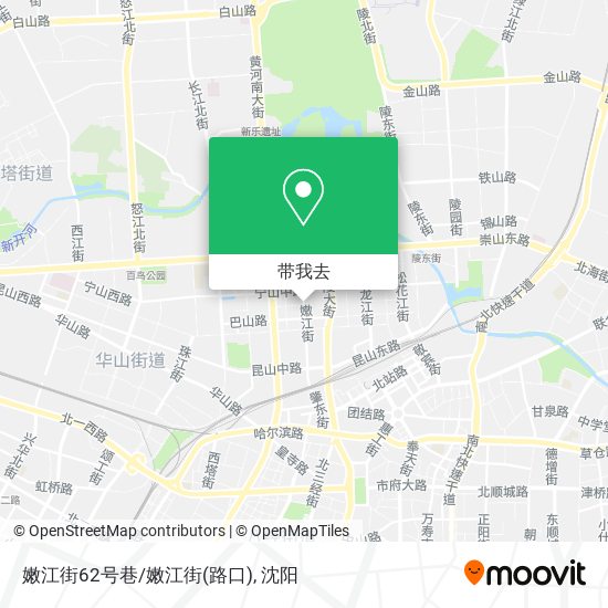 嫩江街62号巷/嫩江街(路口)地图