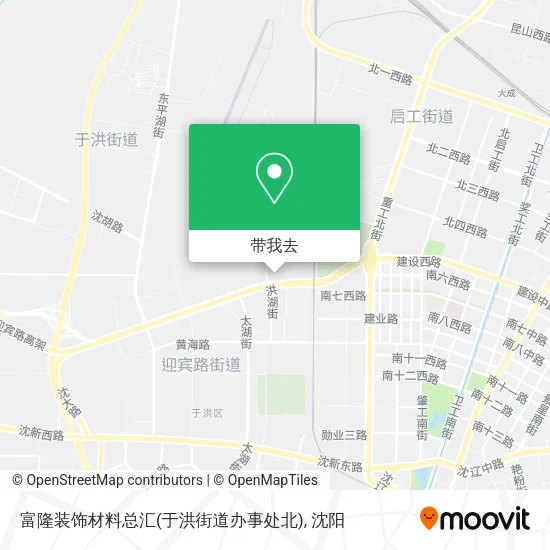 富隆装饰材料总汇(于洪街道办事处北)地图