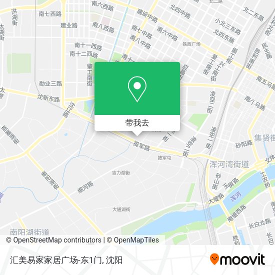 汇美易家家居广场-东1门地图