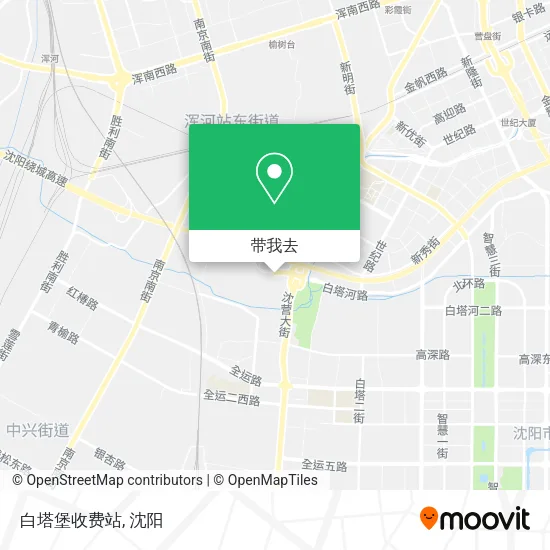白塔堡收费站地图