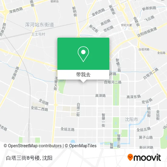 白塔三街8号楼地图
