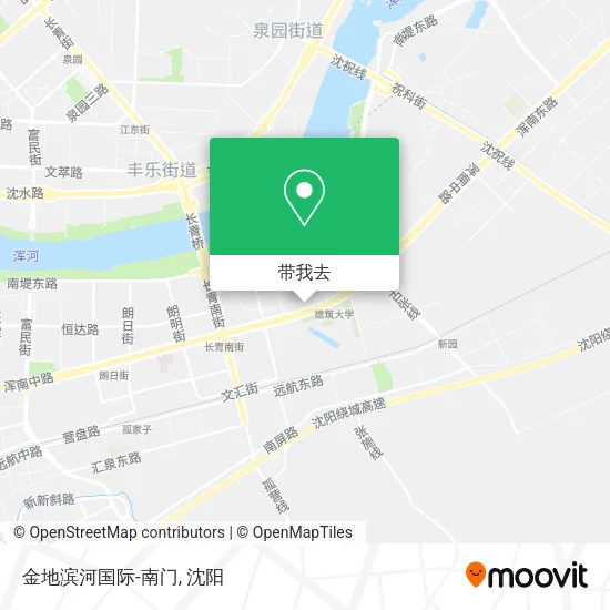 金地滨河国际-南门地图