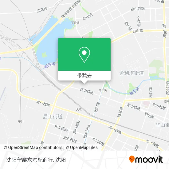 沈阳宁鑫东汽配商行地图