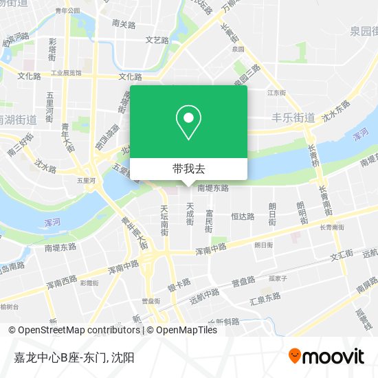 嘉龙中心B座-东门地图