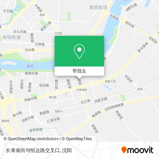 长青南街与恒达路交叉口地图