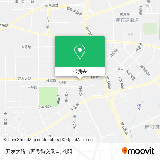 开发大路与四号街交叉口地图