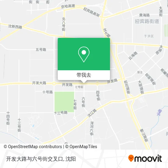 开发大路与六号街交叉口地图