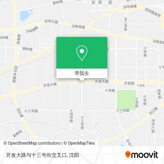 开发大路与十三号街交叉口地图