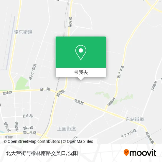 北大营街与榆林南路交叉口地图