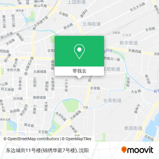 东边城街11号楼(锦绣华庭7号楼)地图