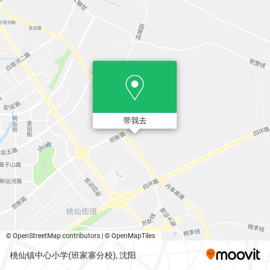 桃仙镇中心小学(班家寨分校)地图