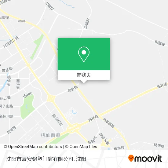 沈阳市辰安铝塑门窗有限公司地图