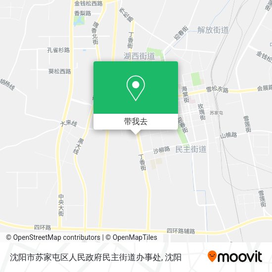 沈阳市苏家屯区人民政府民主街道办事处地图
