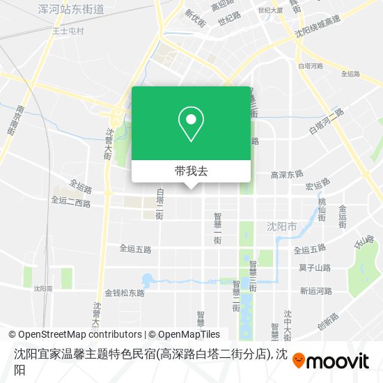 沈阳宜家温馨主题特色民宿(高深路白塔二街分店)地图