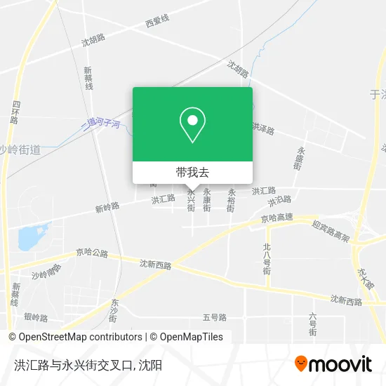 洪汇路与永兴街交叉口地图