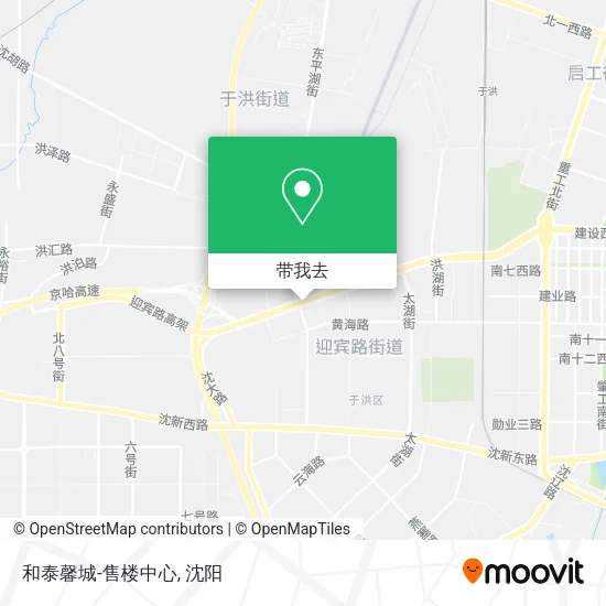 和泰馨城-售楼中心地图
