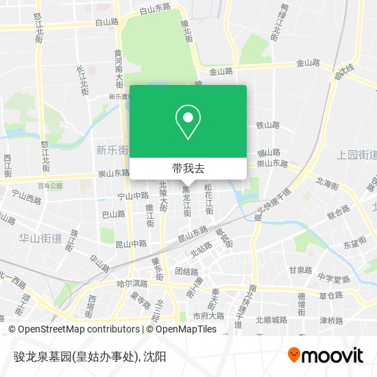 骏龙泉墓园(皇姑办事处)地图