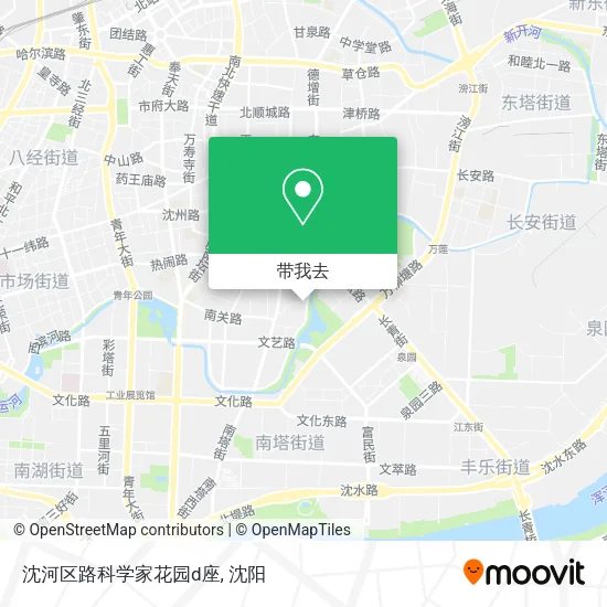 沈河区路科学家花园d座地图