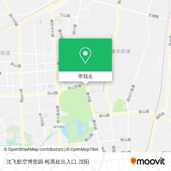 沈飞航空博览园-检票处出入口地图