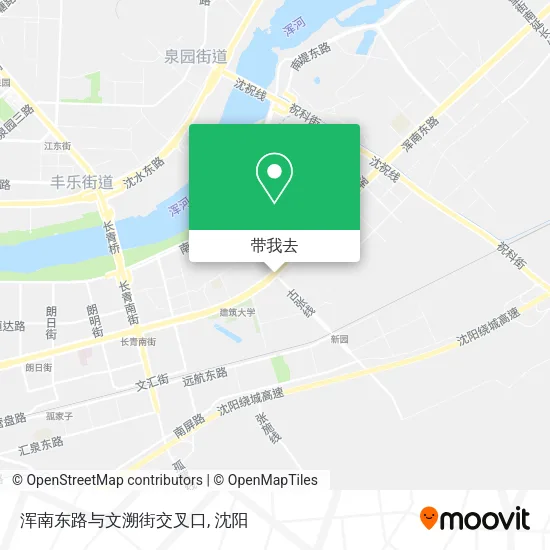 浑南东路与文溯街交叉口地图