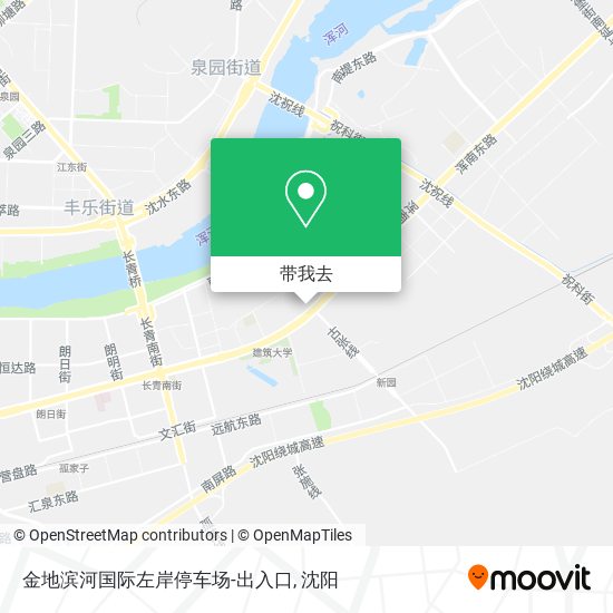 金地滨河国际左岸停车场-出入口地图