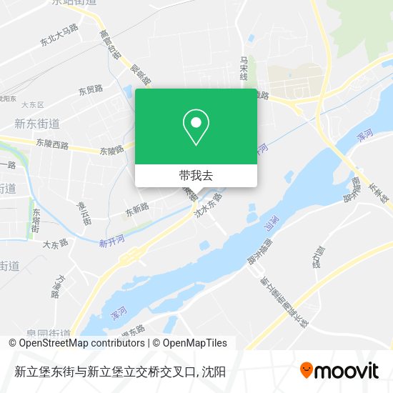 新立堡东街与新立堡立交桥交叉口地图